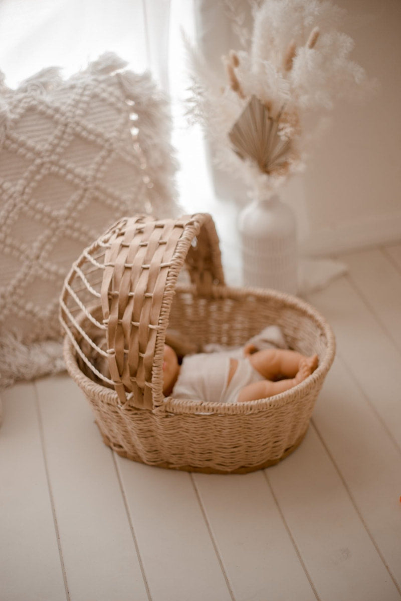 Jute Kids Basket for Doll