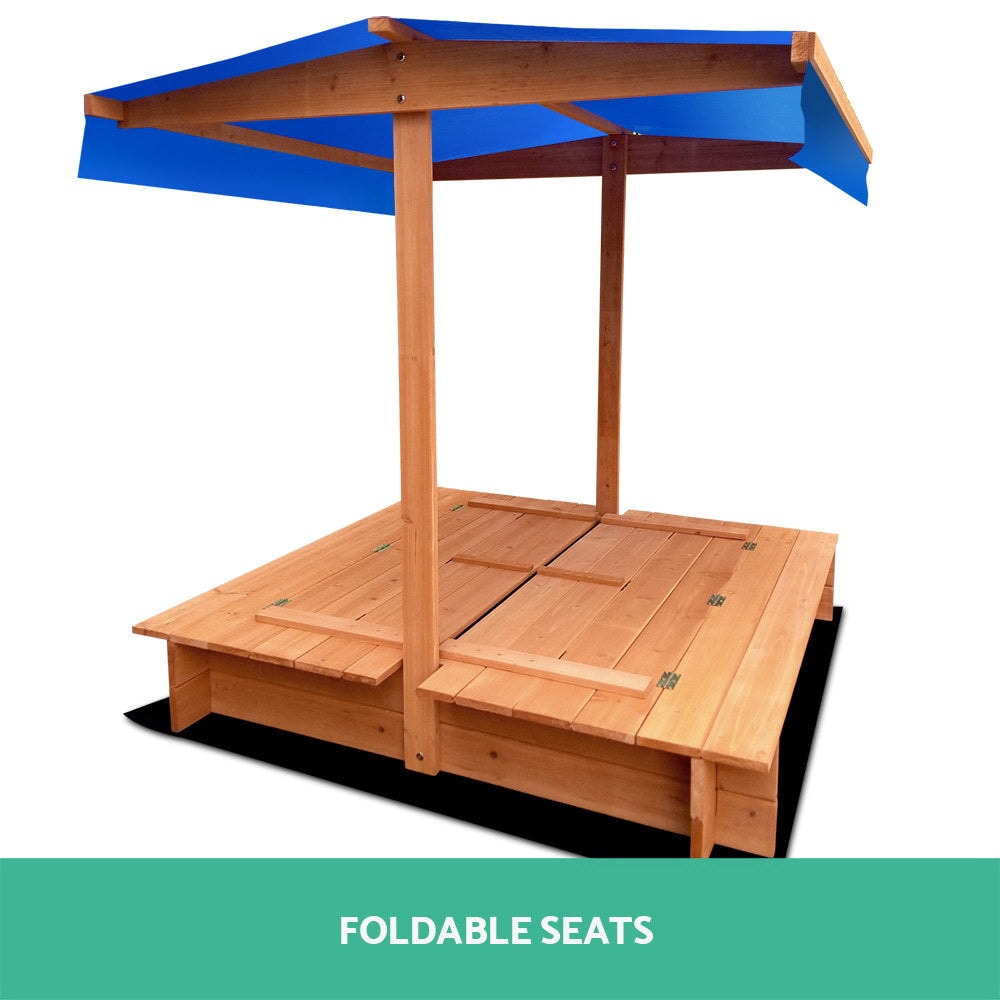 Keezi 1.2m Sandpit with Canopy