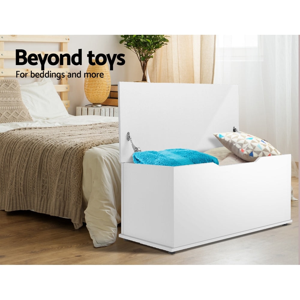 Keezi Kids Ottoman White Chest Storage