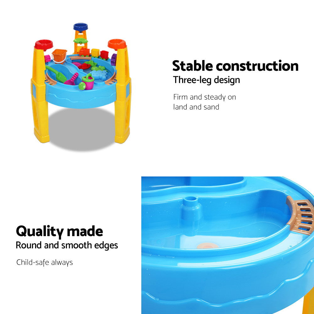 Keezi Kids 26 Piece Sand and Water Play Table with Umbrella