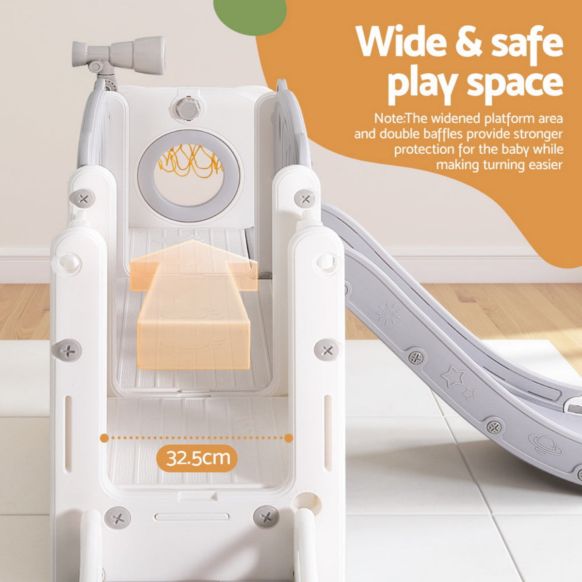 Keezi Kids 3 in 1 Playset with Basketball Hoop