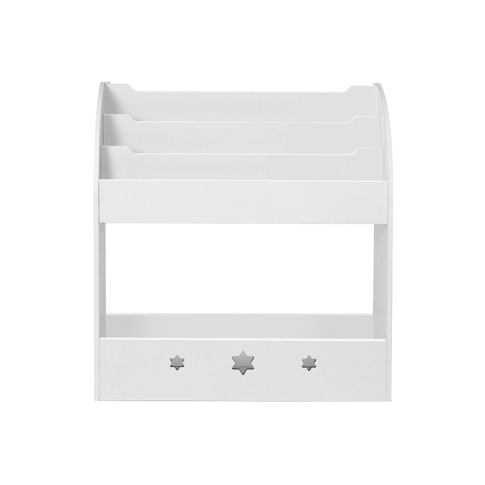 Keezi Kids Bookshelf 3-Tier Organiser with Extra Storage