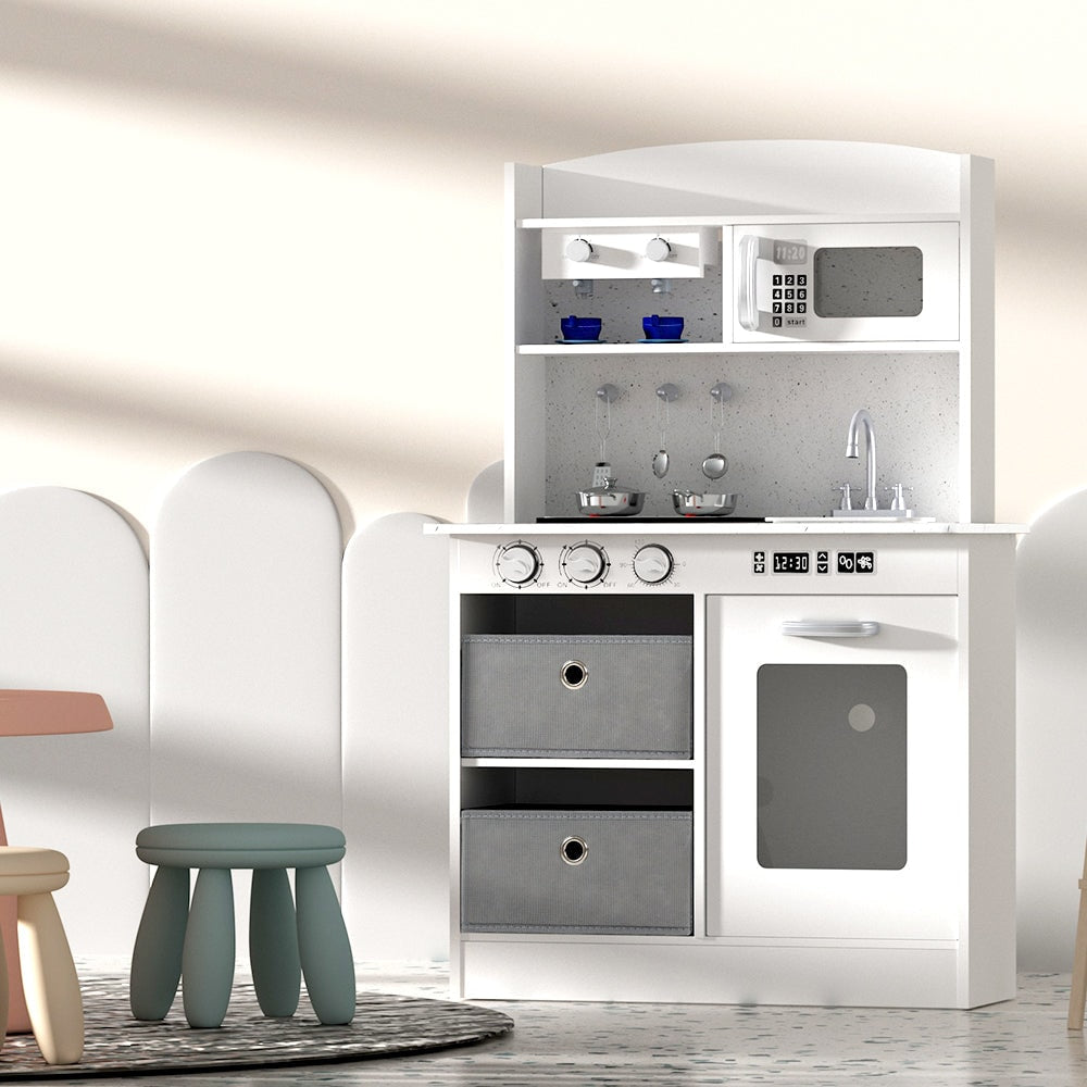 Keezi Play Kitchen Set with Kids Coffee Machine