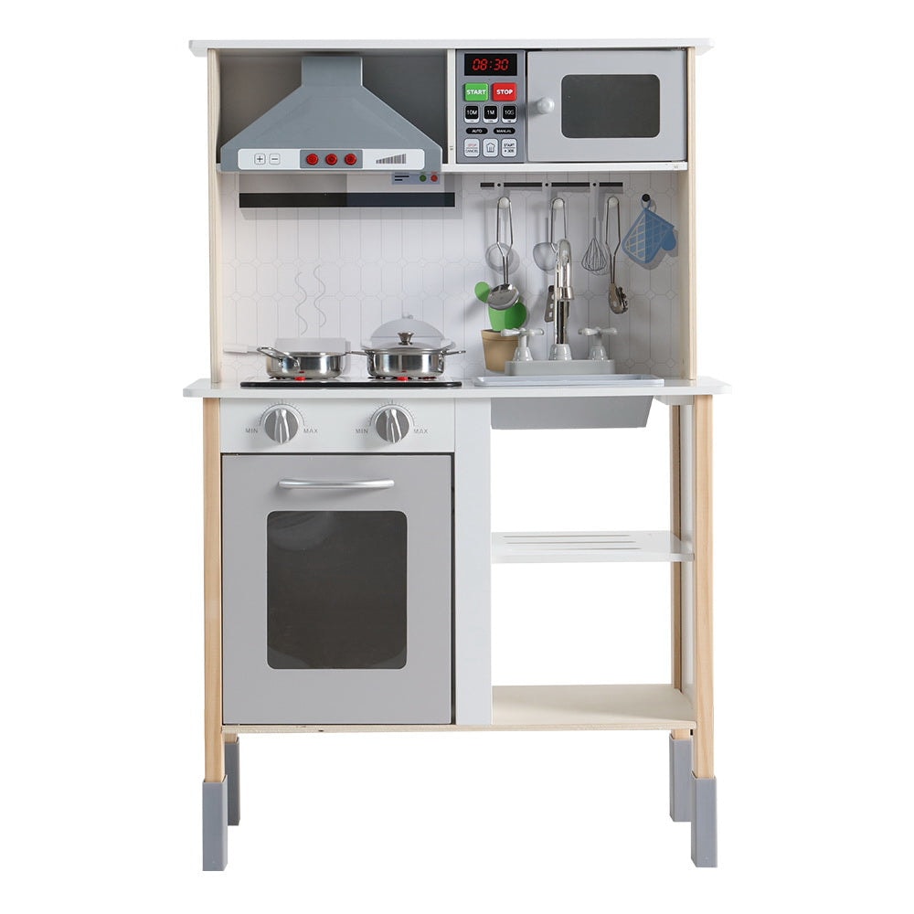 Keezi Kids Modern Interactive Kitchen Playset with Kitchenware
