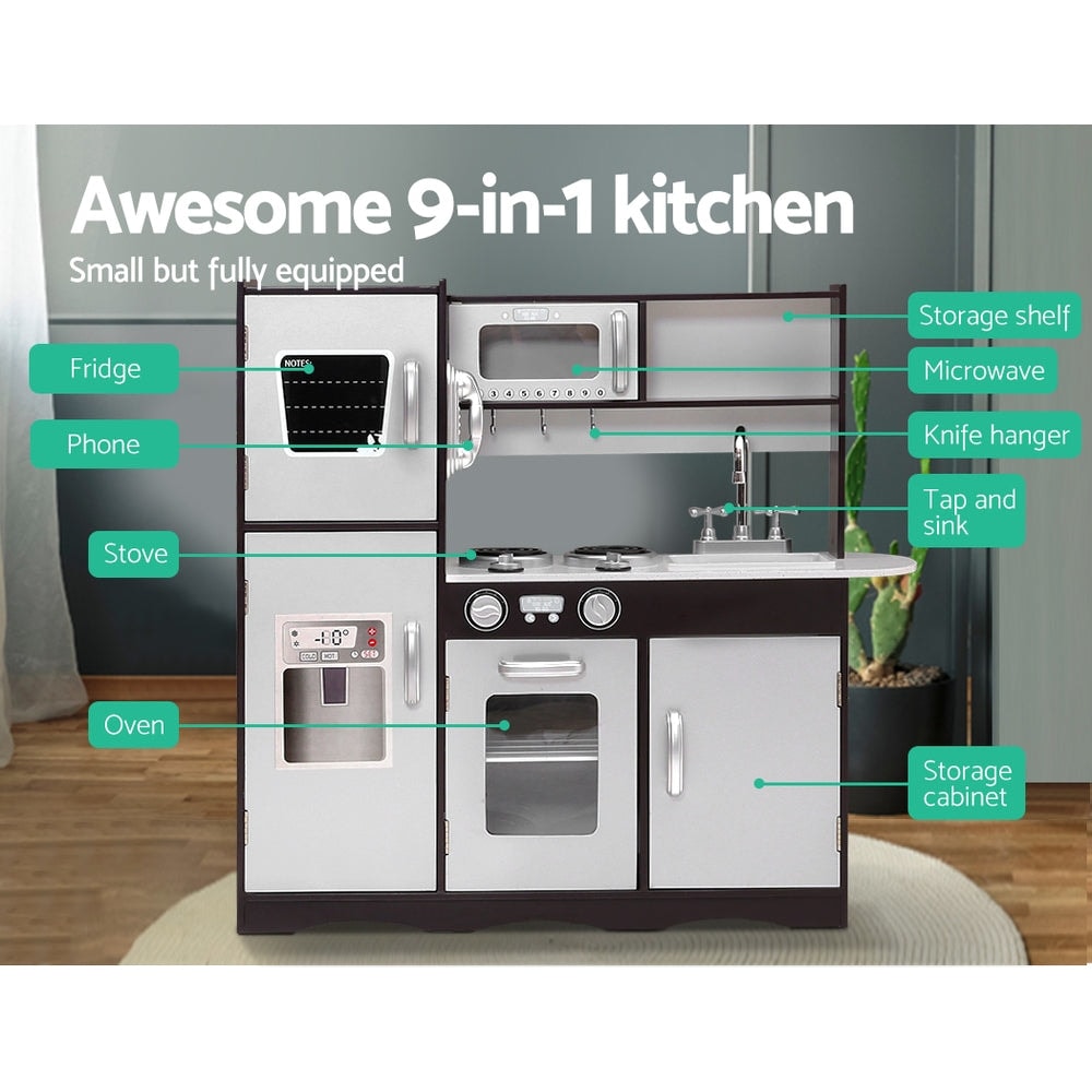 Keezi Pretend Play Modern Kids Kitchen Set