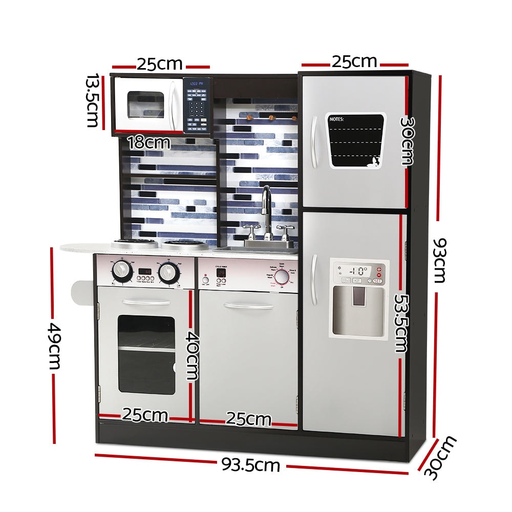 Keezi Wooden Modern Kids Kitchen with Appliances