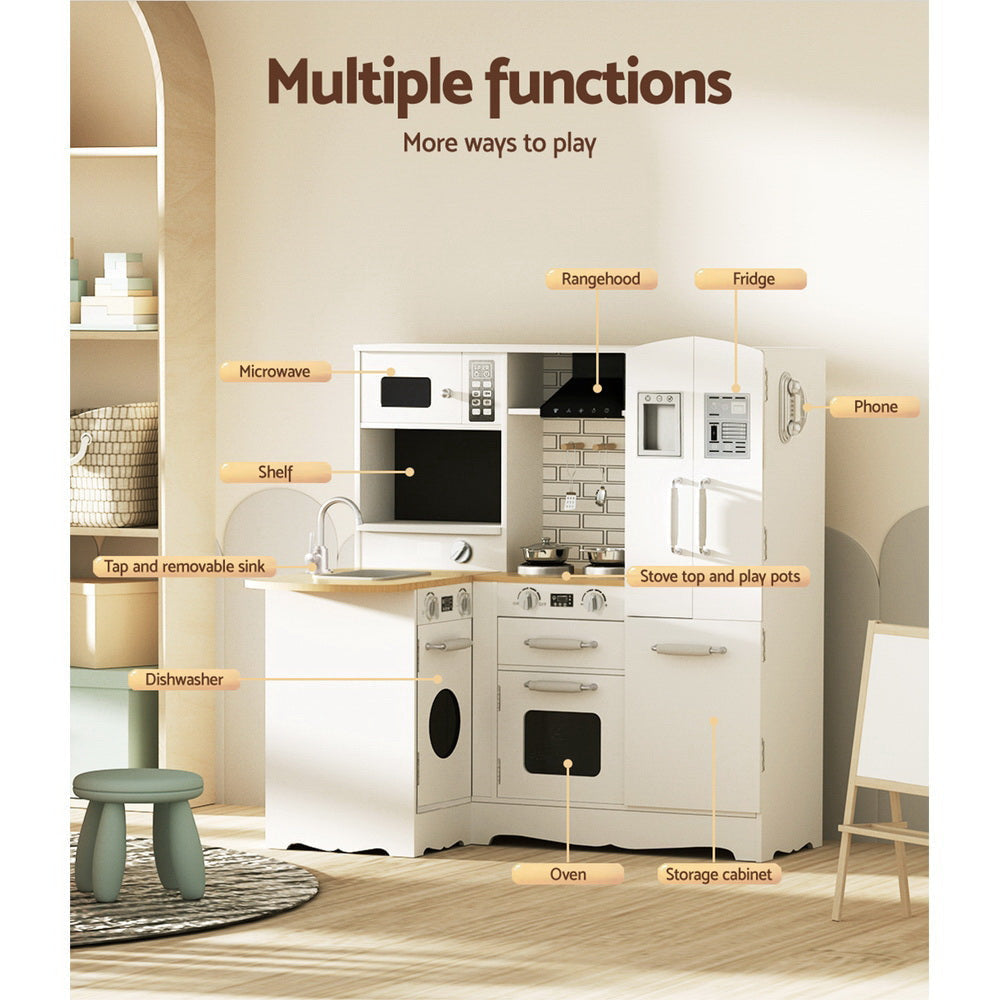 Keezi Kids Modern Corner Kitchen Playset