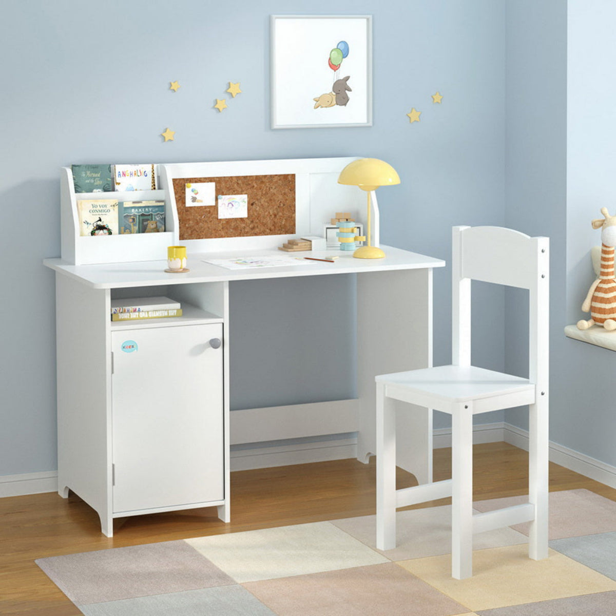 Keezi Kids Study Table and Chair Set
