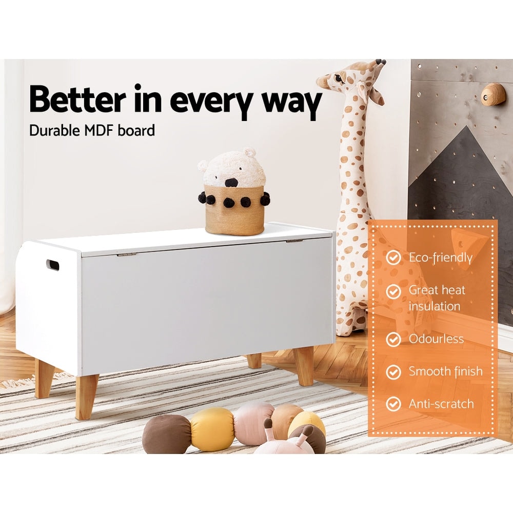 Keezi Kids 2 in 1 Wooden Storage Box and Bookshelf