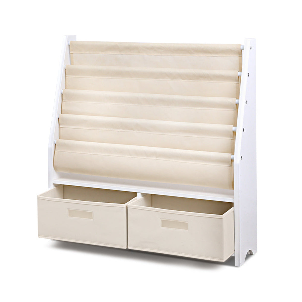 Keezi Sling Bookshelf with Removable Storage Boxes