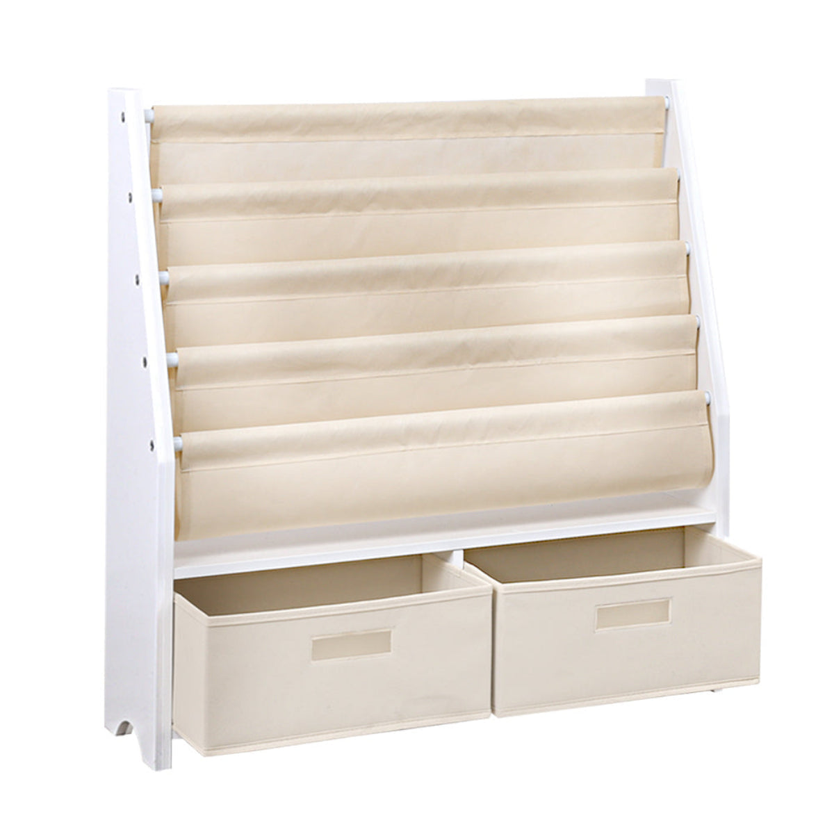 Keezi Sling Bookshelf with Removable Storage Boxes
