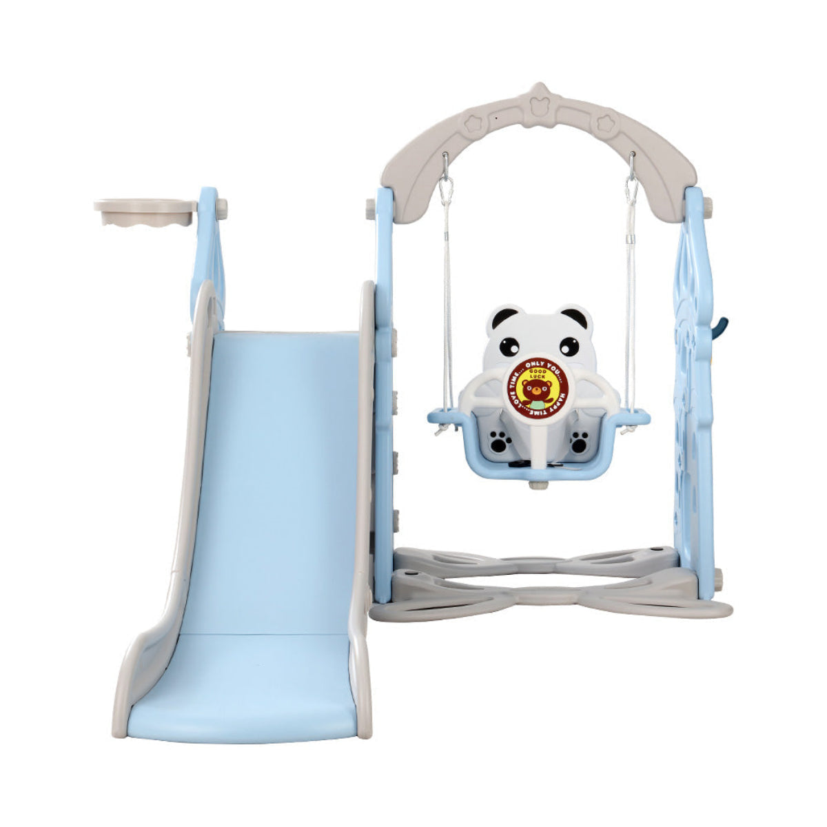 Keezi Swing and Slide Set with Basketball Hoop