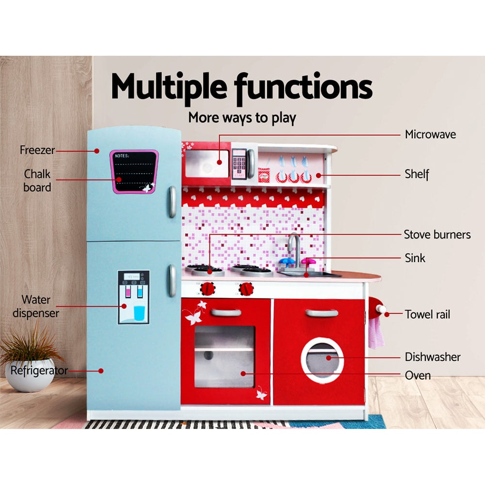 Keezi Kids Kitchen with Fridge and Dishwasher