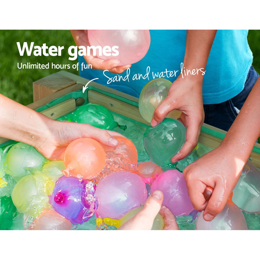 Keezi Wooden Kids Sand and Water Tables with Cover