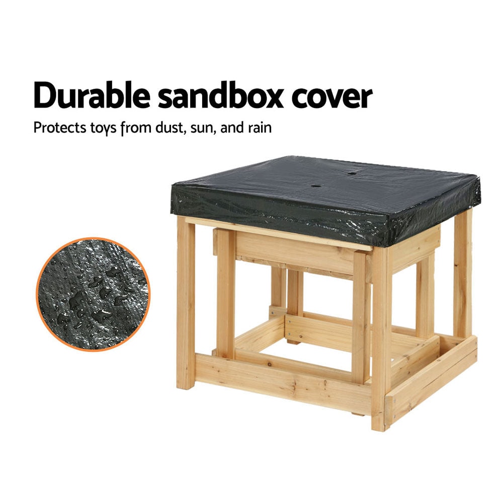 Keezi Wooden Kids Sand and Water Tables with Cover