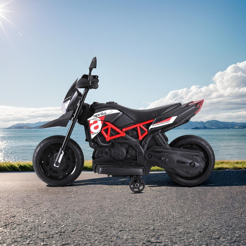 Aprilia Licensed Dorsoduro 900 Electric Kids Ride On Motorbike