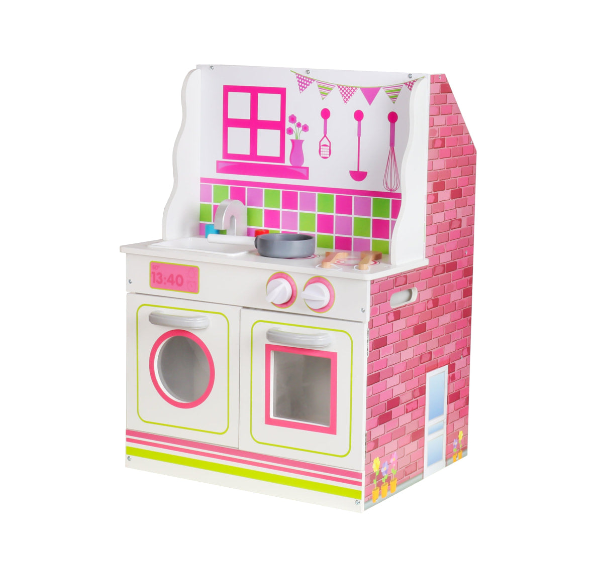 Kids Explore 2 in 1 Leilani Dollhouse & Kitchen