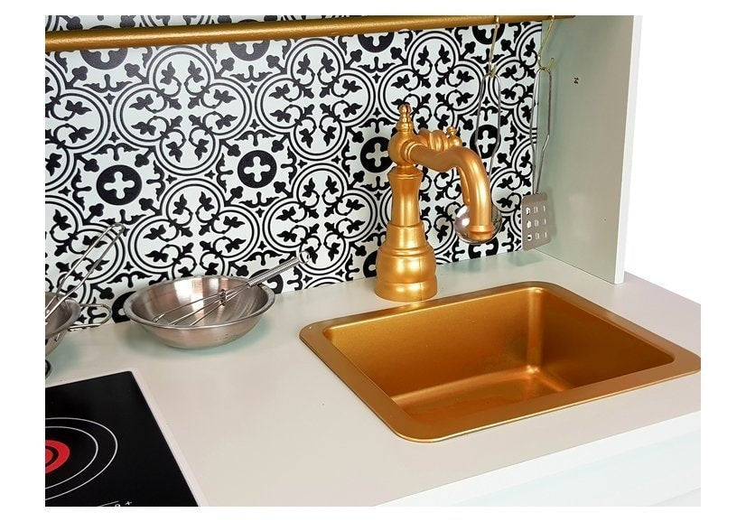 Kids Explore Interactive Modern Play Kitchen in Mint