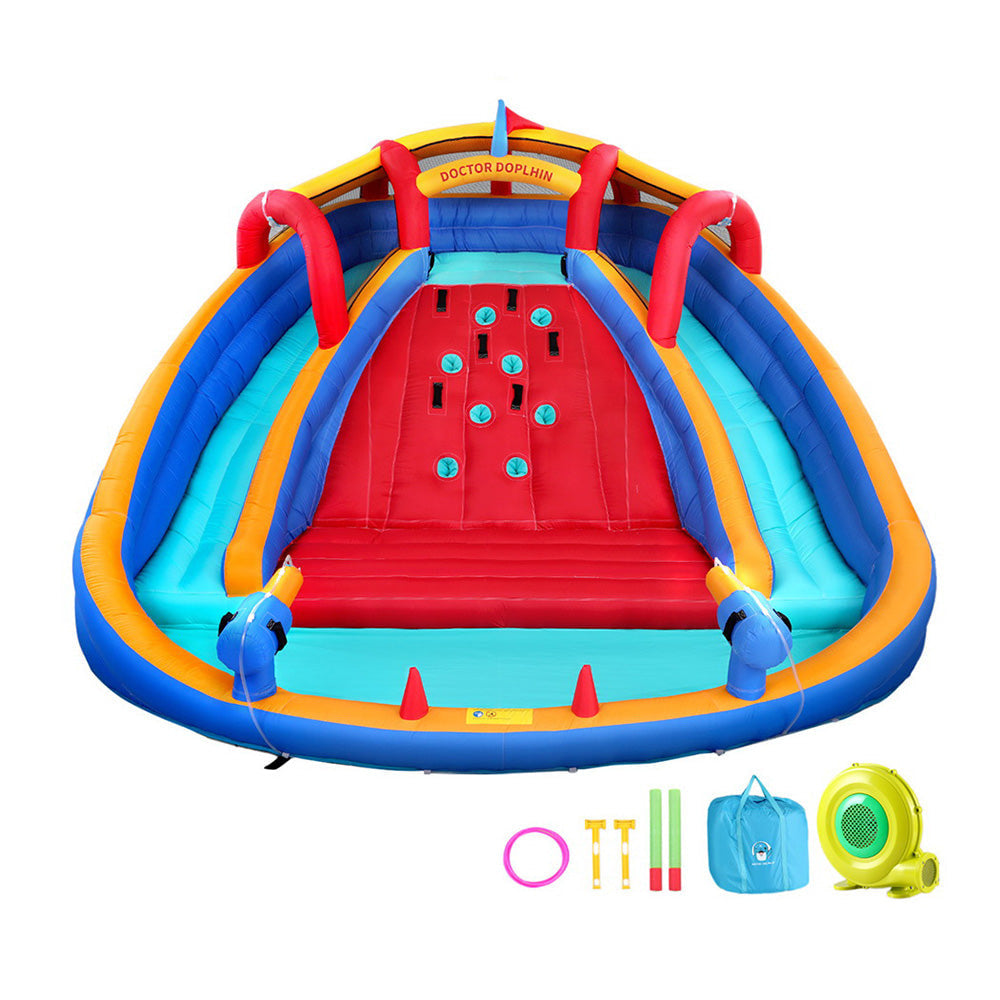 Kids Inflatable Pool Water Slide Cannon Splash Park