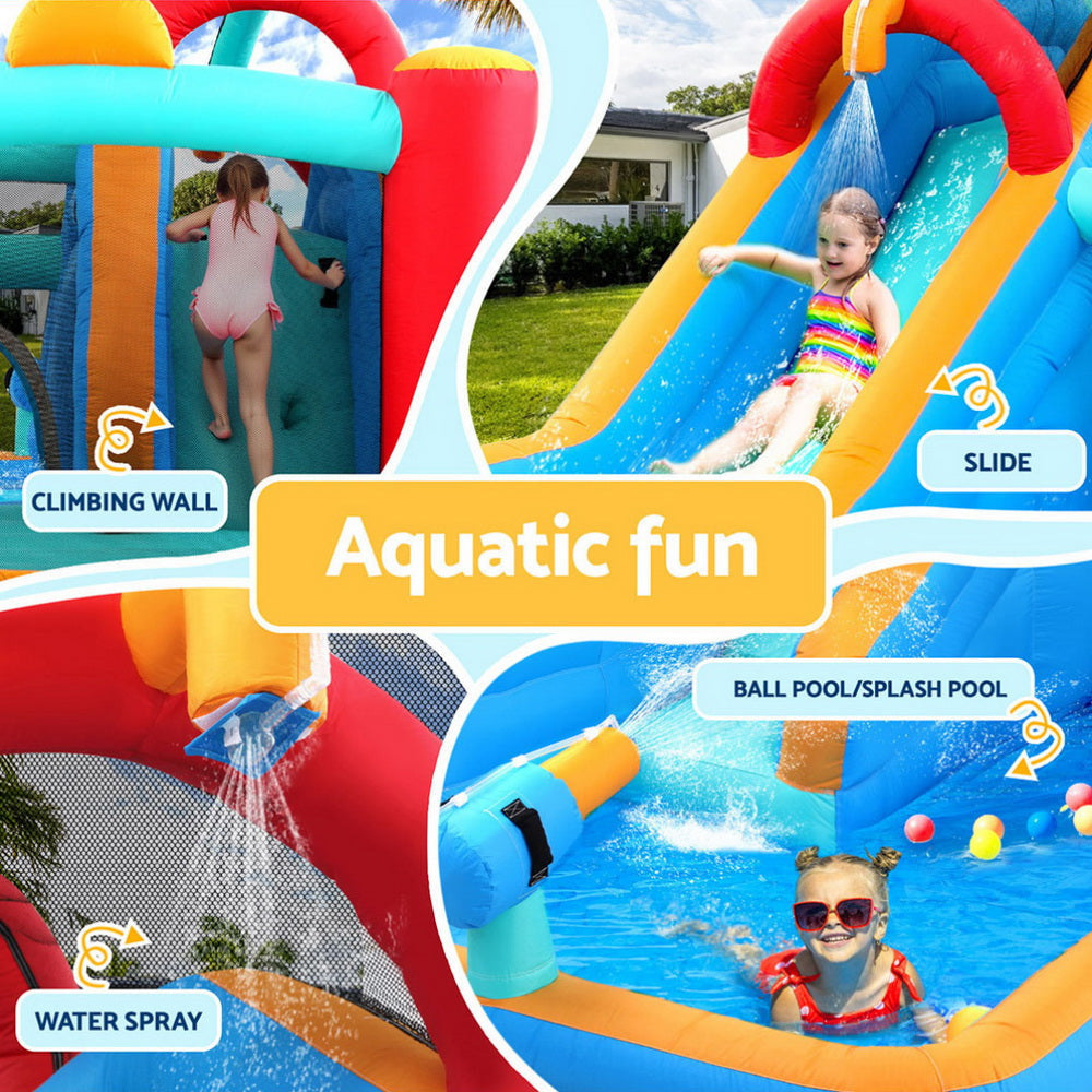 Doctor Dolphin Kids Inflatable Water Slide Splash Pool