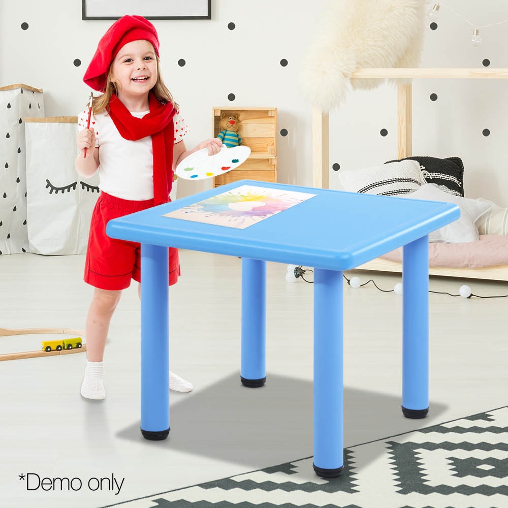 Keezi Kids Plastic Table in Bright Blue