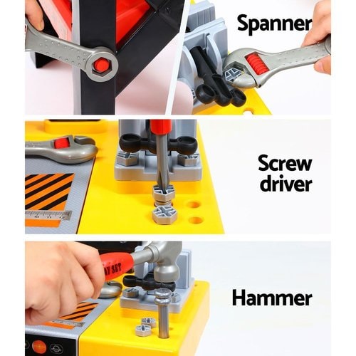 Keezi Kids Realistic Plastic Workbench and Tool Play Set
