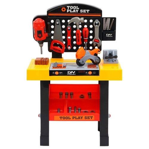 Keezi Kids Realistic Plastic Workbench and Tool Play Set