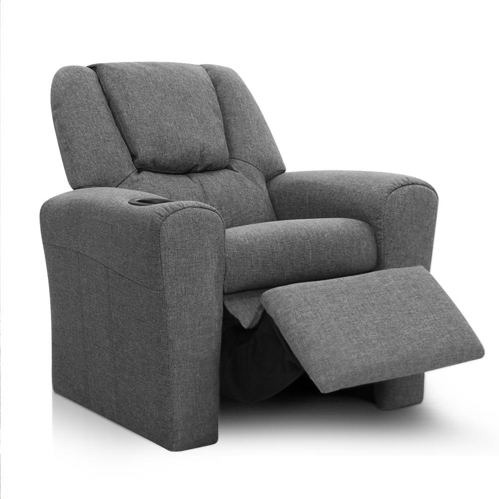 Kids Recliner Chair in Grey