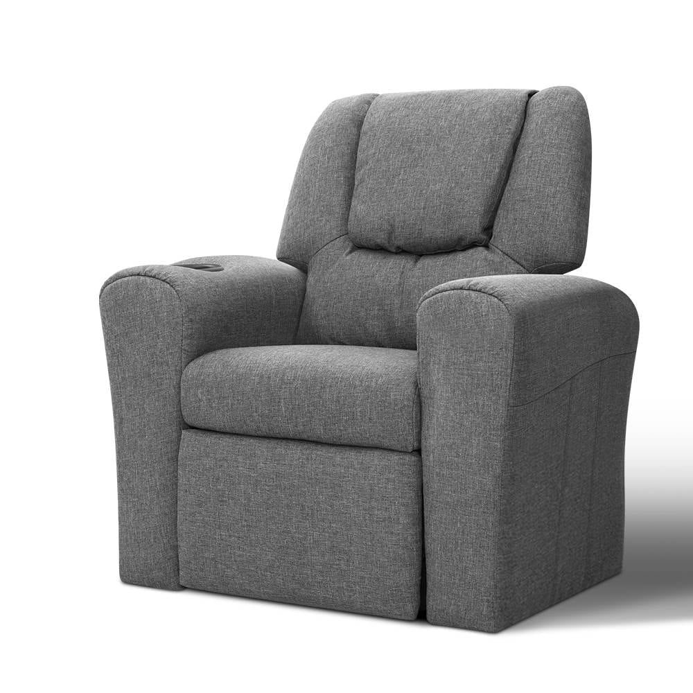 Kids Recliner Chair in Grey