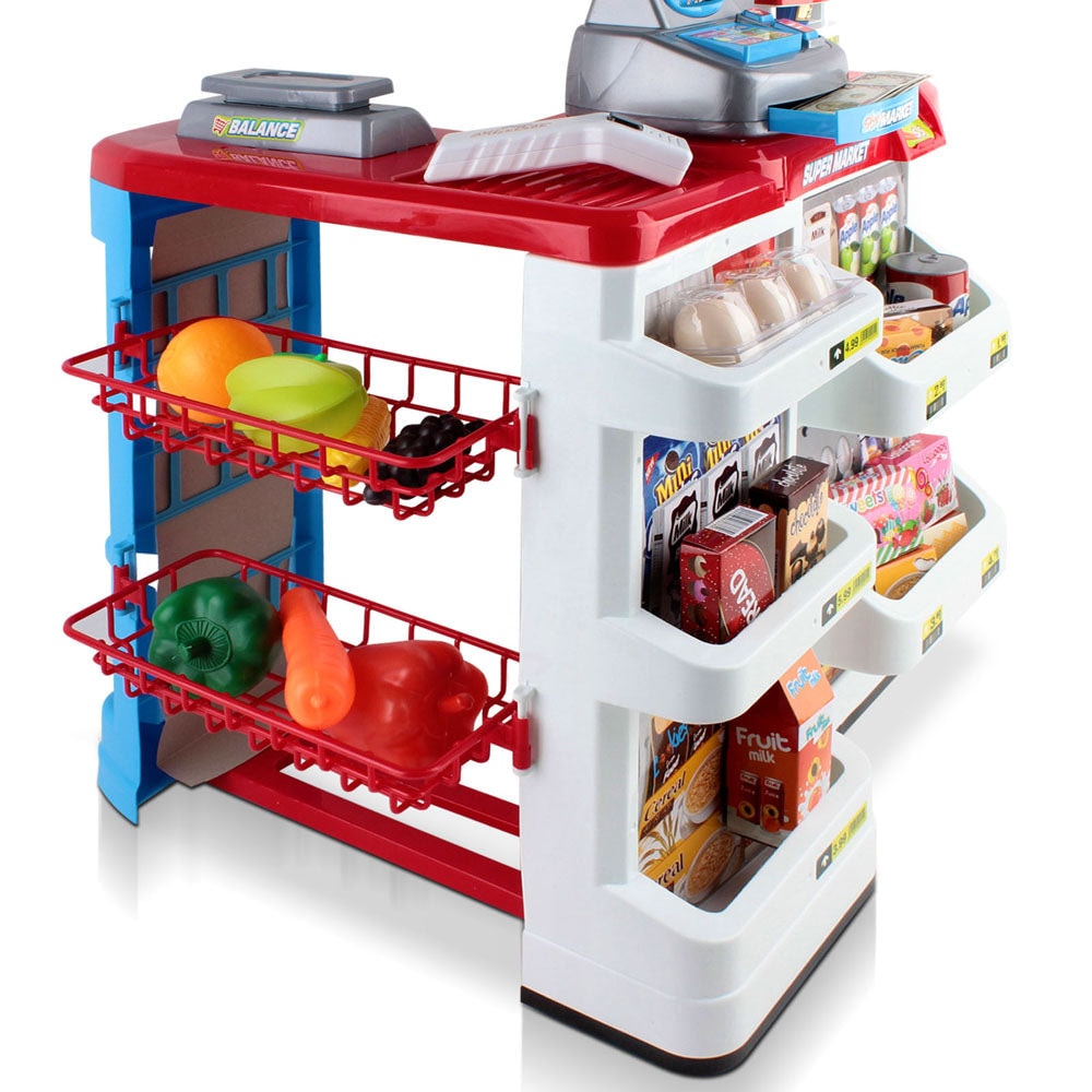 Keezi Kids Supermarket Toy Set with Accessories