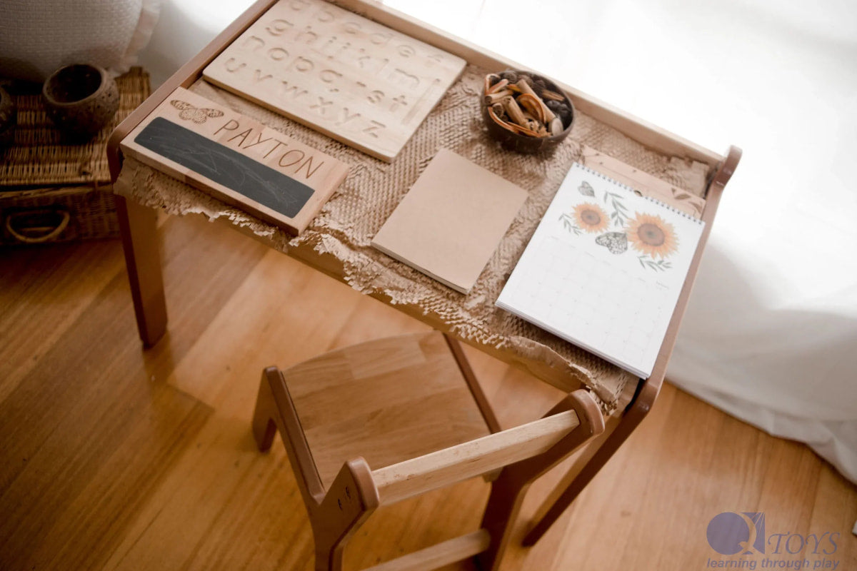 Kids Wooden Study Desk