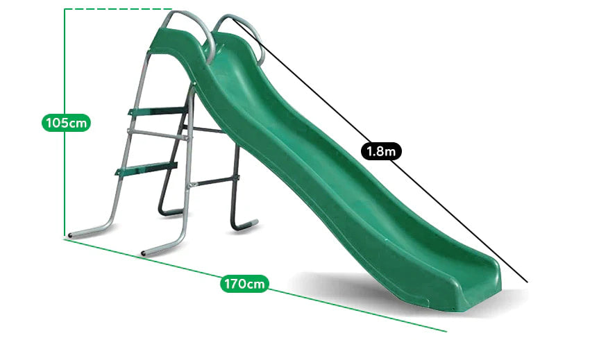 Hurley Swing Set with a Slide and Basketball Hoop