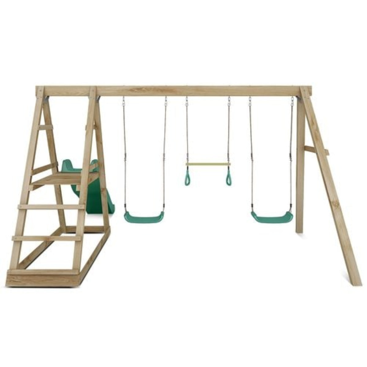 Lifespan Kids Winston 4-Station Timber Swing Set with Slide