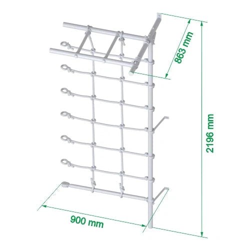 Tinnitots  Indoor Monkey Bar with Climbing Net