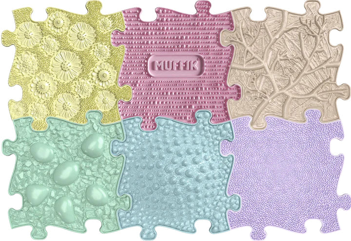 Muffik Tots Sensory Playmat Set 2 PASTEL