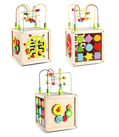 Lifespan Kids Multi Activity Wooden Play Cube