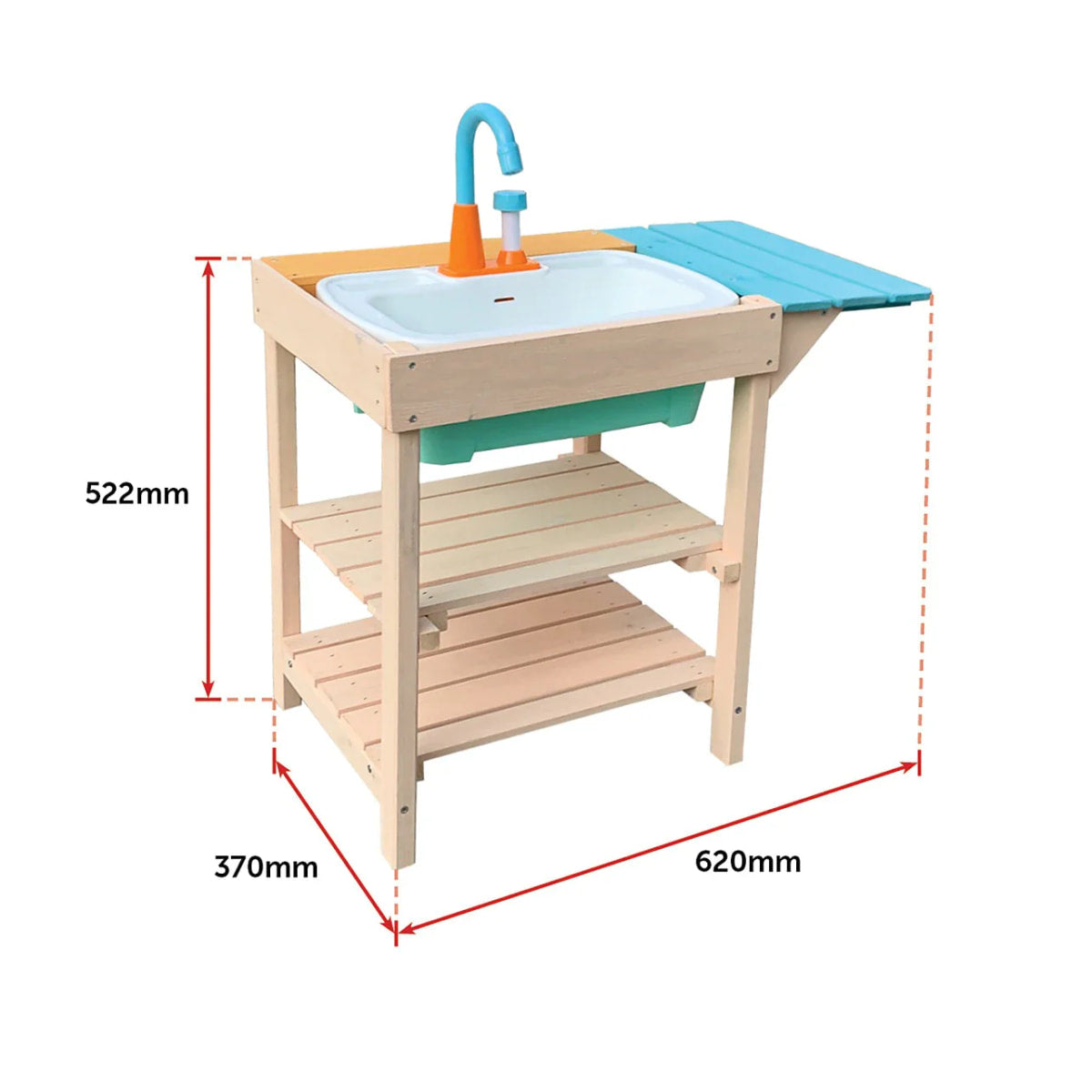 Outdoor Play Mud Kitchen Farmhouse Sink