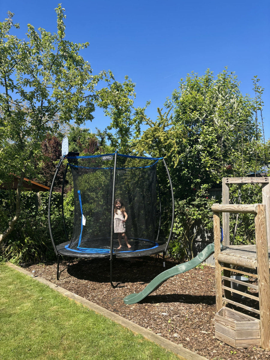 Plum 10ft Deluxe Springsafe® Trampoline with Enclosure