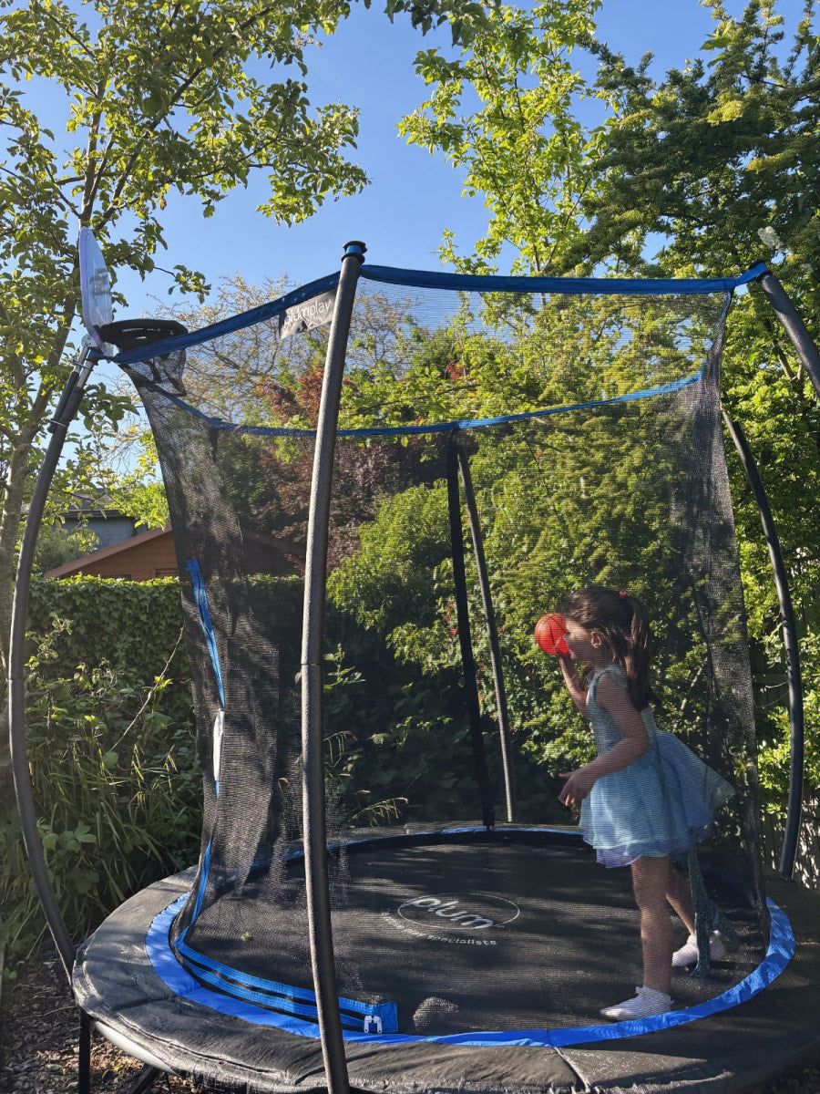 Plum 10ft Deluxe Springsafe® Trampoline with Enclosure