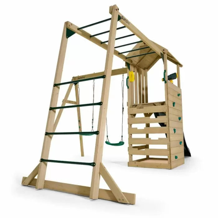 Plum Lookout Kids Tower with Monkey Bars and Swings