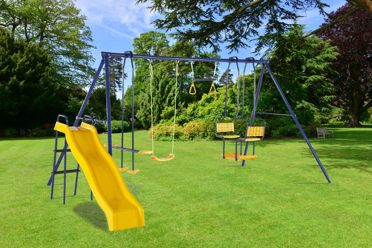 Plum Play 5 in 1 Unit Metal Swing Set