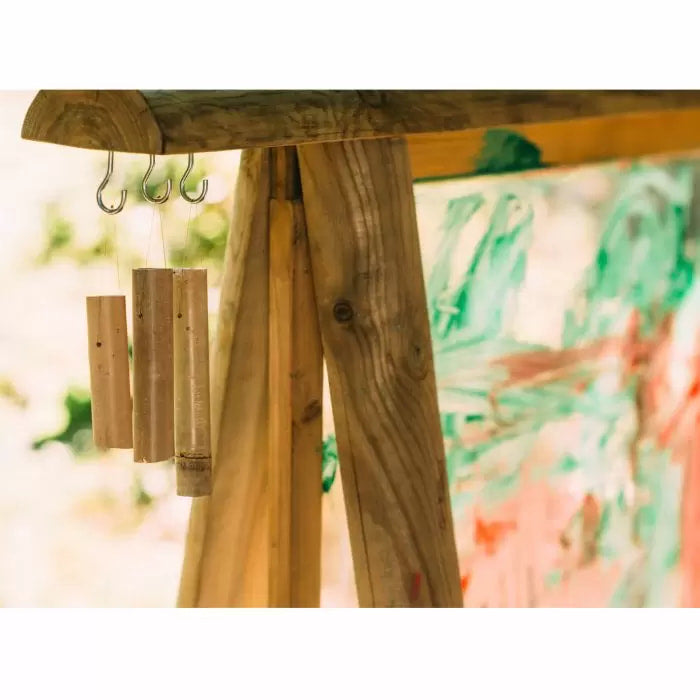 Plum Play Discovery Outdoor Paint Easel with Chimes and Planter Box