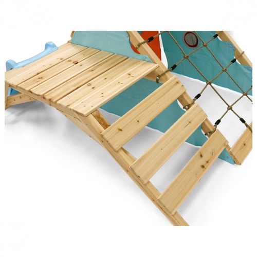 Plum Play First Wooden Climb and Slide Playground
