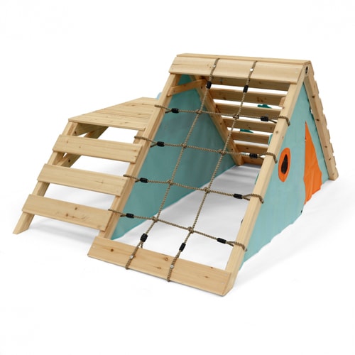 Plum Play First Wooden Climb and Slide Playground