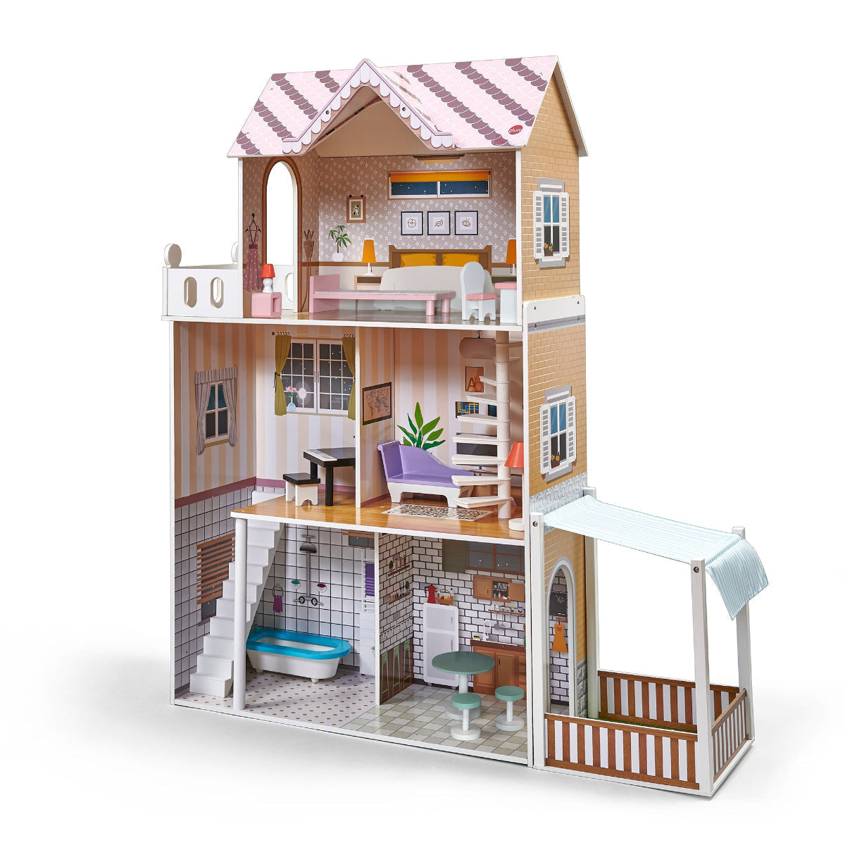 Plum Shorehouse Wooden Dolls House