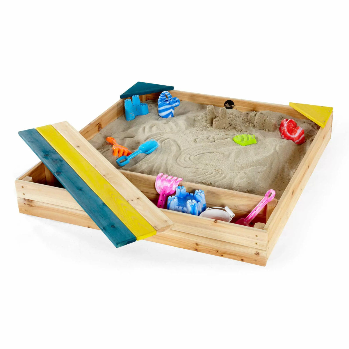 Plum Square Sandpit with Storage