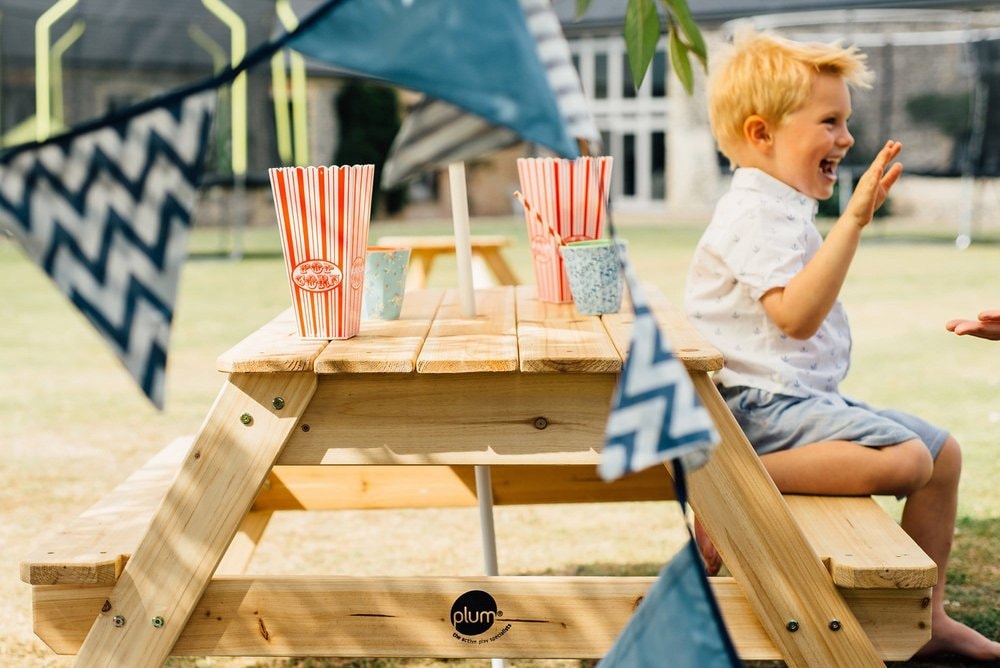 Plum® Wooden Picnic Table with Umbrella