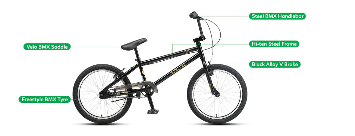 Progear Torrid 20" BMX Bike Matt Black