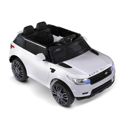 Rigo Range Rover Kids Ride on Car in White, Pink and Black