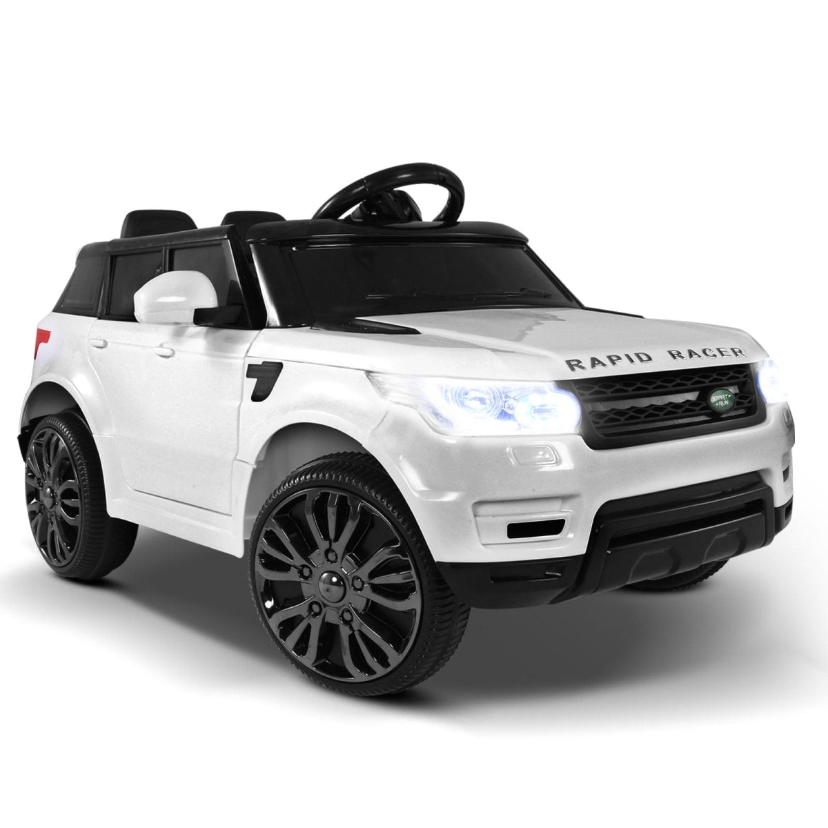 Rigo Range Rover Kids Ride on Car in White, Pink and Black